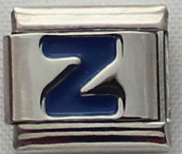 Italian charms - Blue Letter Z (Fits Nomination)