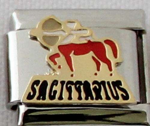 Italian charms - Sagittarius Colour (Fits Nomination)