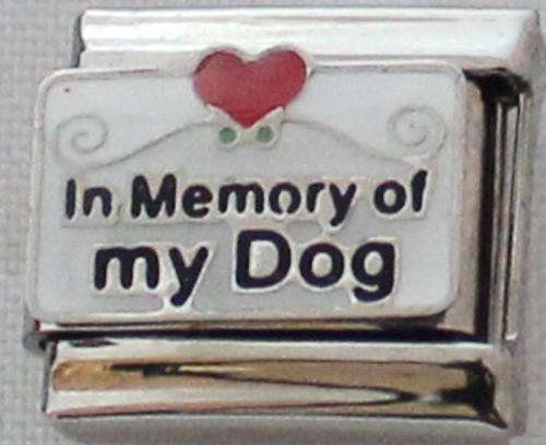 Italian charms - In Memory of My Dog (Fits Nomination)