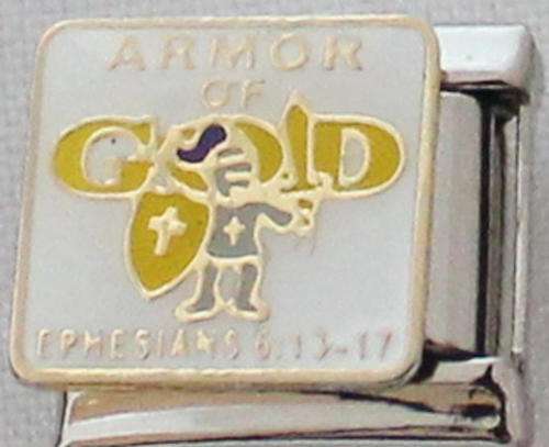 **Christmas Special** Italian charms - Armour of God (Fits Nomination)