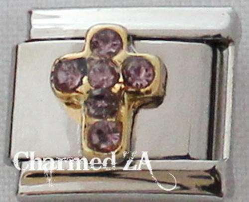*July Special* Cross Birthstone June (Fits Nomination)