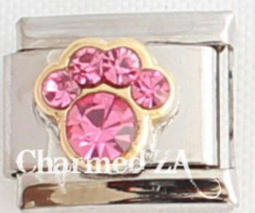 Italian charms - Paw Birthstone October (Fits Nomination)
