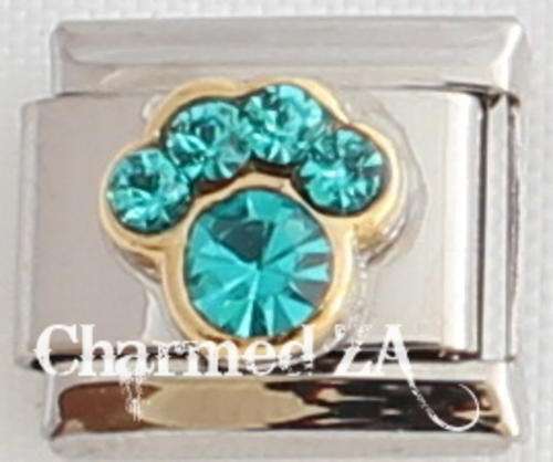 *Christmas Special* Italian charms - Paw Birthstone December (Fits Nomination)