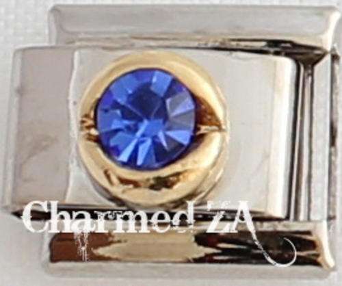 Italian charms - Round Birthstone September (Fits Nomination)