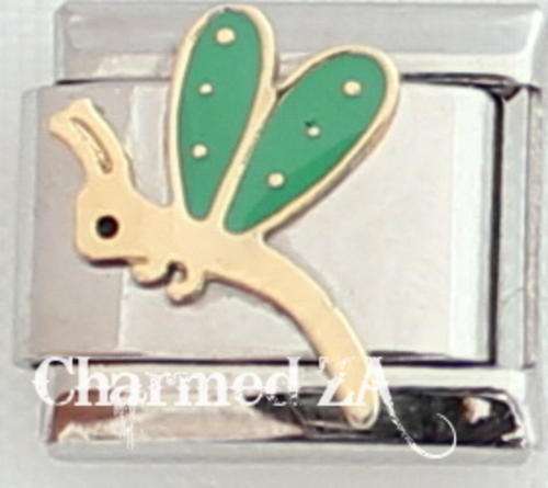 Italian charms - Green Dragonfly (Fits Nomination)
