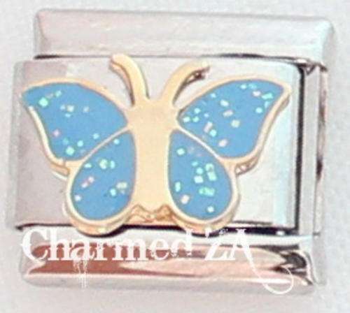 Italian charms - Blue Butterfly (Fits Nomination)