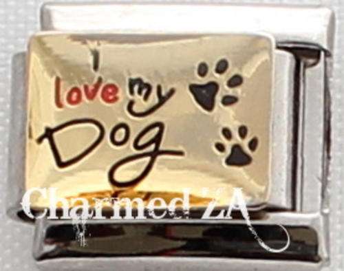 Italian charms - I love my dog (Fits Nomination)