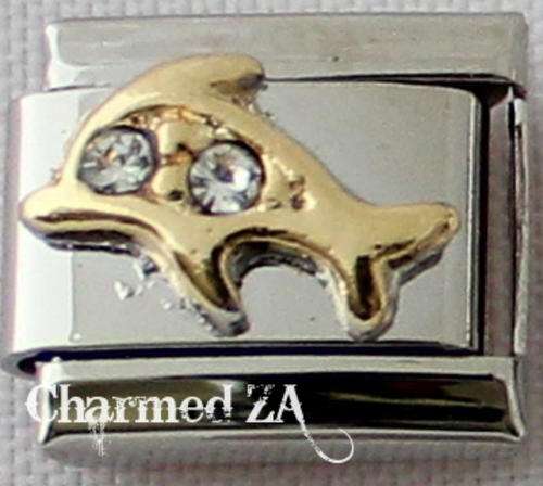 *Christmas Special* Italian charms - CZ Dolphin (Fits Nomination)