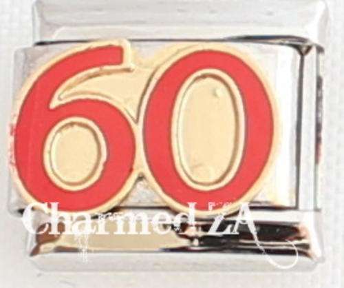 *September SPECIAL* Italian charms - Number 60 (Fits Nomination)