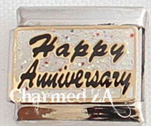 *September SPECIAL* Italian charms - Happy Anniversary (Fits Nomination)