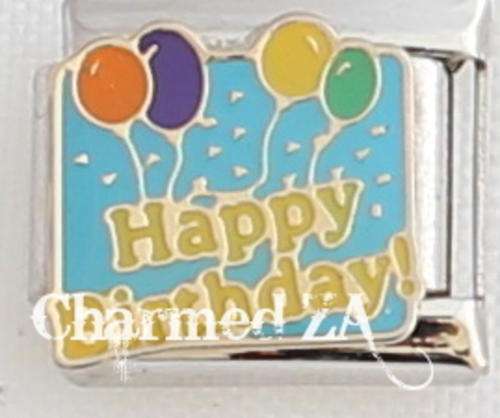 *September SPECIAL* Italian charms - Happy Birthday (Fits Nomination)