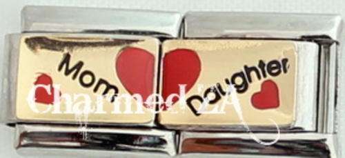 Italian charms - Mom Daughter (Double) (Fits Nomination)