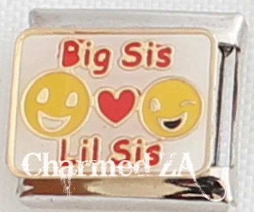 *MARCH SPECIAL* Italian charms - Big Sis Lil Sis (Fits Nomination)