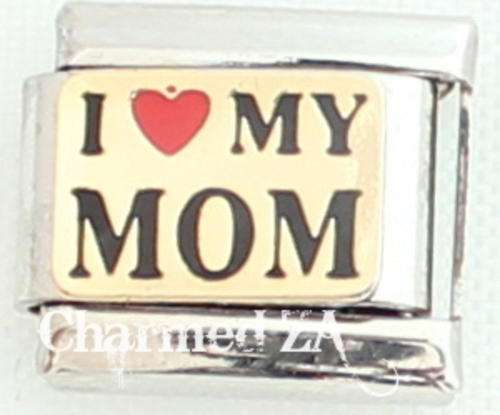 *Christmas Special* Italian charms - I Love my Mom (Fits Nomination)