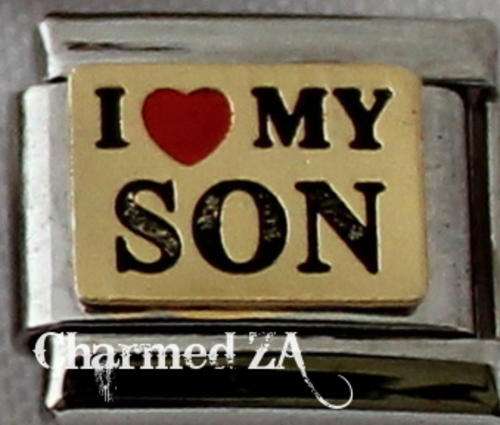 Italian charms - I Love my Son (Fits Nomination)