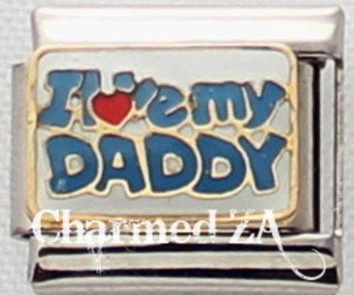 *Christmas Special* Italian charms - I Love my Daddy (Fits Nomination)