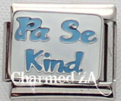 *Christmas Special* Italian charms - Pa se Kind (Blue) (Fits Nomination)