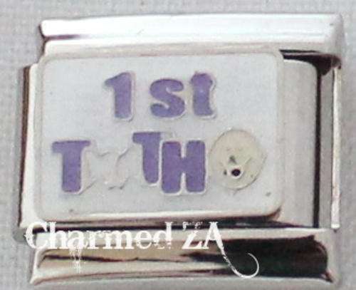 Italian charms - 1st Tooth (Fits Nomination)