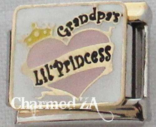 *Christmas Special* Italian charms - Grandpa's lil Princess (Fits Nomination)
