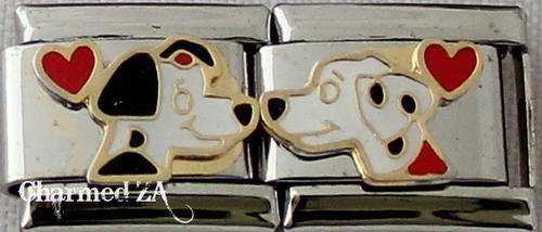 **Christmas Special - Italian charms - 101 Dalmations (Double) (Fits Nomination)