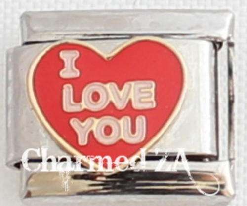 **Christmas Special - Italian charms - I Love You (Fits Nomination)