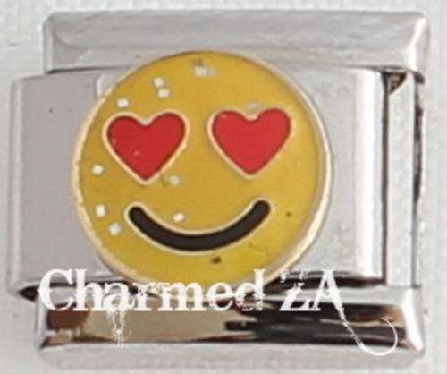 Italian charms - Smile with Heart Eyes (Fits Nomination)