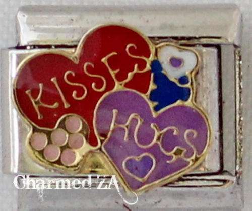 *Christmas Special* Italian charms - Kisses & Hugs (Fits Nomination)