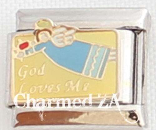 Italian charms - God Loves me (Fits Nomination)