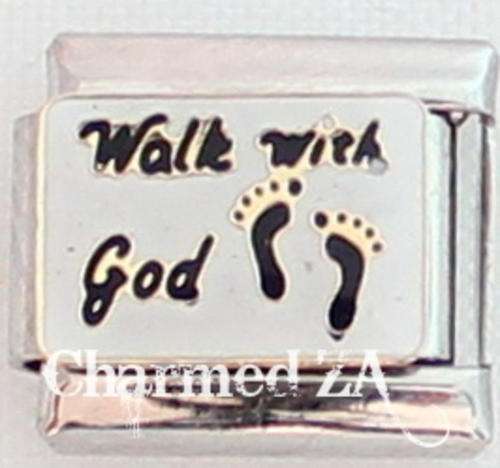 Italian charms - Walk with God (Fits Nomination)