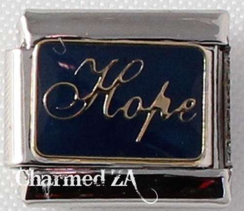 Italian charms - Hope Blue (Fits Nomination)