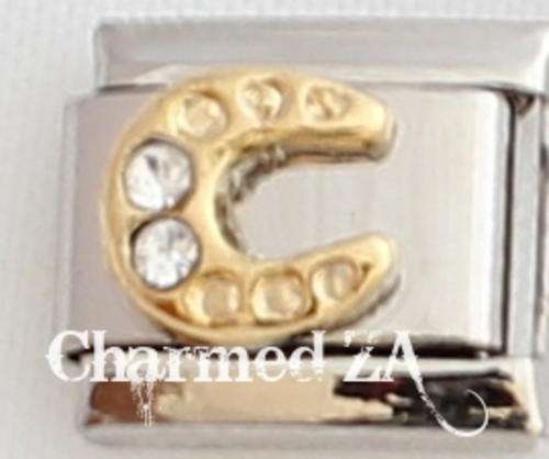Italian charms - CZ Horseshoe (Fits Nomination)