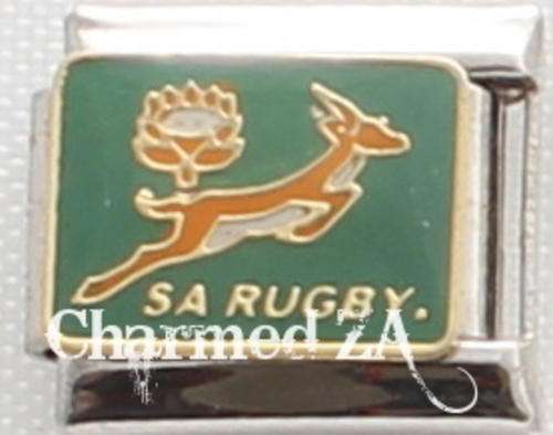 Italian charms - Springbok Rugby (Fits Nomination)