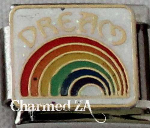 Italian charms - Dream on Rainbow (Fits Nomination)