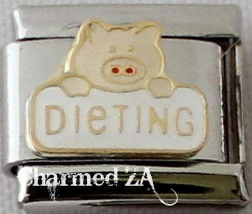 Italian charms - Dieting Pig (Fits Nomination)