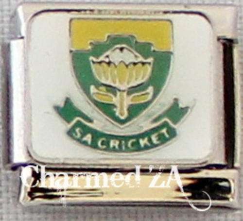 *Christmas Special* Italian charms - Protea SA Cricket (Fits Nomination)
