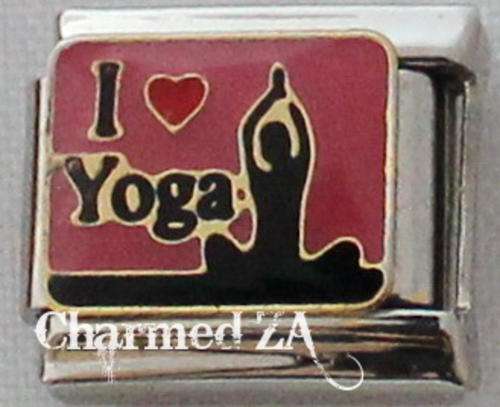 Italian charms - I Love Yoga (Fits Nomination)