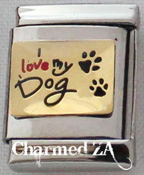13mm I Love my Dog (Only fits 13mm Bracelet)