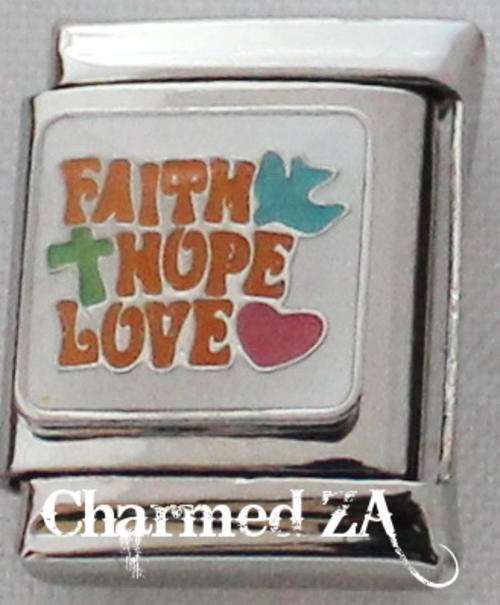 13mm Faith Hope Love (Only fits 13mm Bracelet)