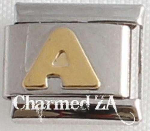 Italian charms - Letter A (Fits Nomination)