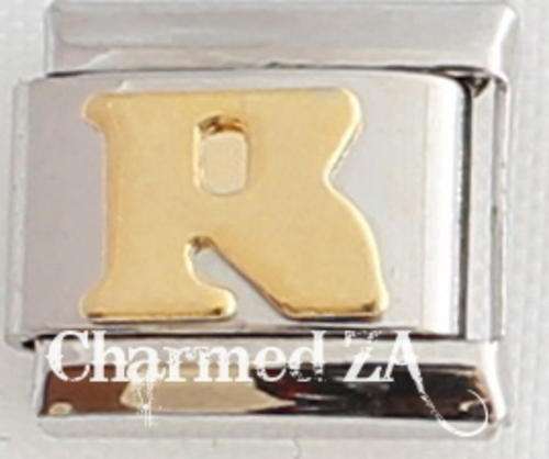 Italian charms - Letter R (Fits Nomination)