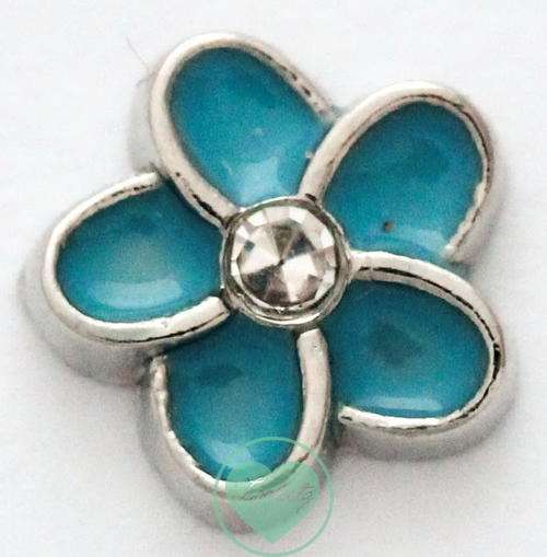 Locketz Blue Flower