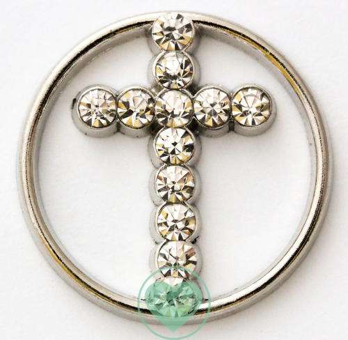 *Christmas Special* *NEW* Locketz Plate - CZ Cross