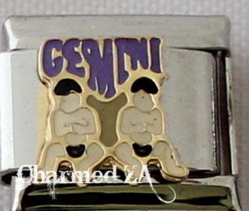 Italian charms - Gemini Colour (Fits Nomination)
