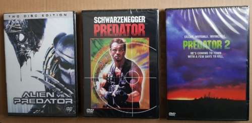 3 Movie DVD bundle: Predator + Predator 2 + Alien vs Predator