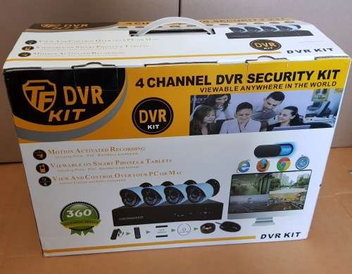 4 Channel DVT Security Kit - MONITOR everything from your Smart Phone!