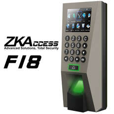 ZKTeco ZKSoftware F18 2.4" TFT RFID Fingerprint Time Attendance Clock+Access Control