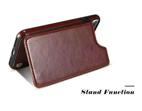 Multi Card Leather Wallet Phone Case