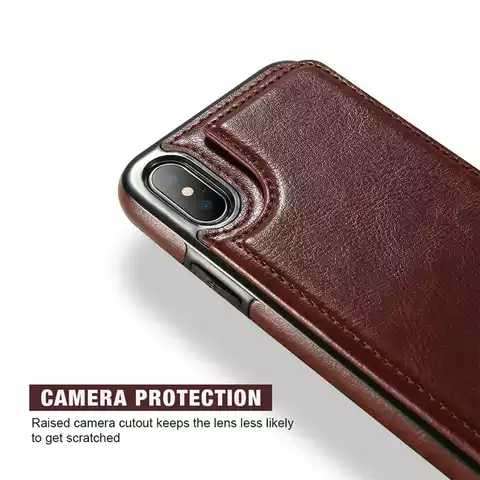 Multi Card Leather Wallet Phone Case