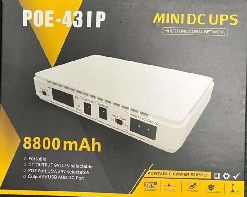 POE-431P Mini DC UPS 8800mAh