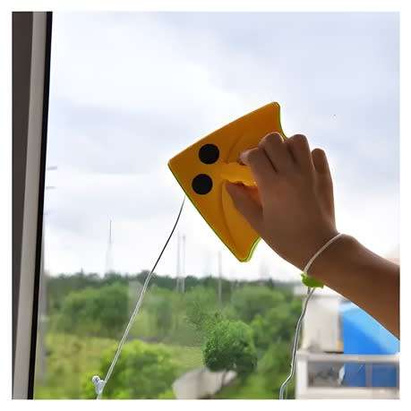 Double-Sided Magnetic Porcelain Triangular Glass Cleaner